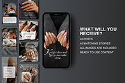 Nail Tech Instagram Templates Canva, a Social Media Template by DesignsbyMariaStudio (Thumbnail 2 of 9)