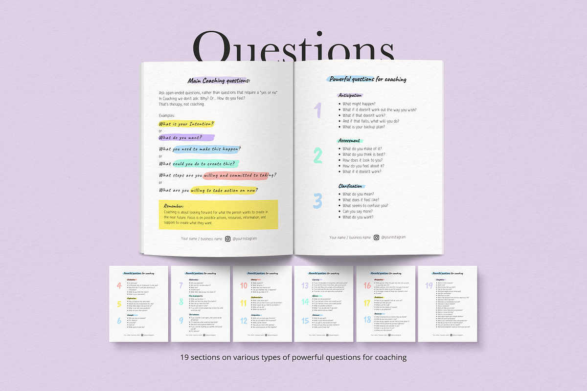 Coach Workbook Template for Canva, a Magazine Template by Sakura Digitals (Photo 6 of 8)