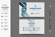 Corporate Business Cards, a Business Card Template by DESIGNSKIT (Thumbnail 1 of 2)