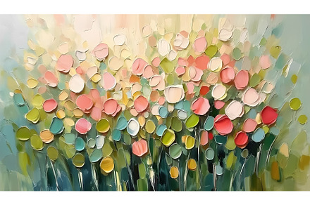 Abstract floral still life, a