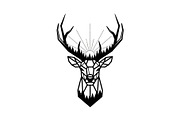 Artistic Geometric Deer Head Bundle, an Illustration by yasushie (Thumbnail 24 of 31)