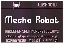 Mecha Robot font
