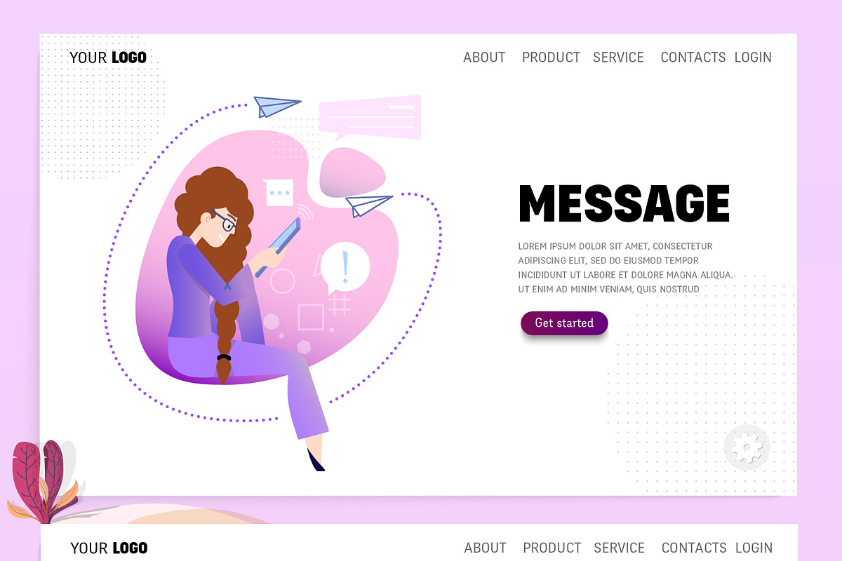30 Landing Page Templates, a Templates & Theme by zao4nik (Photo 5 of 19)