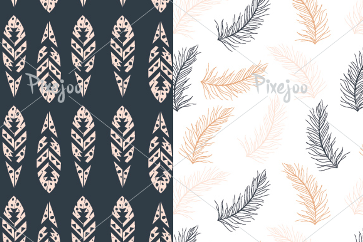 8 Seamless Tribal Patterns preview 3