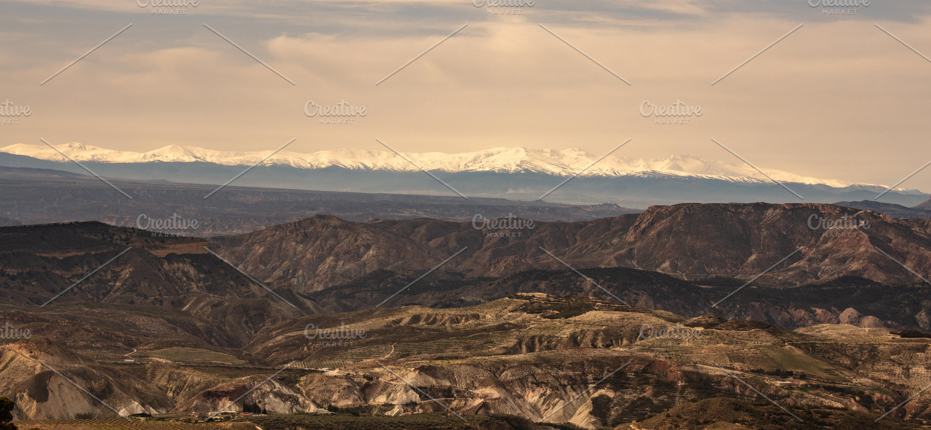 View on Sierra Nevada from Cazorla, a Nature Photo by Bloor