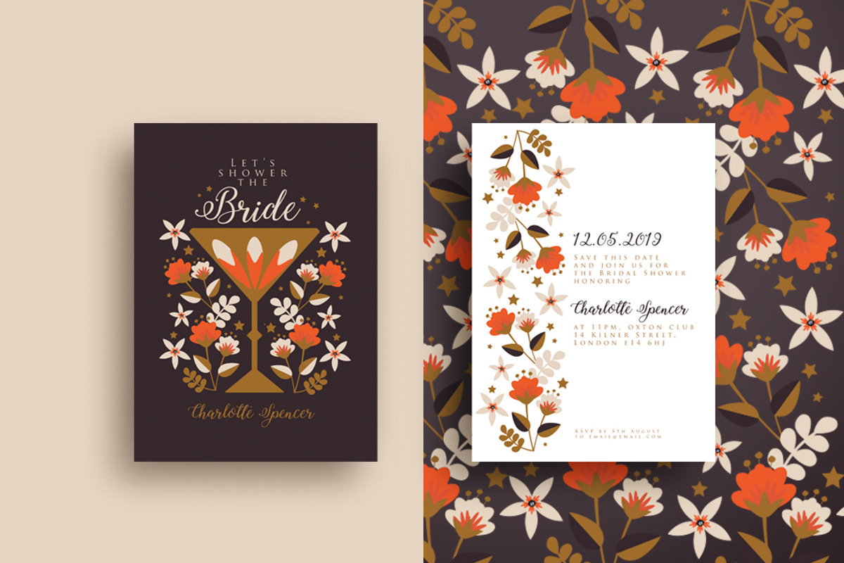 Night Out Bridal Shower Invitation, an Invitation Template by Werlang Paper (Photo 2 of 2)