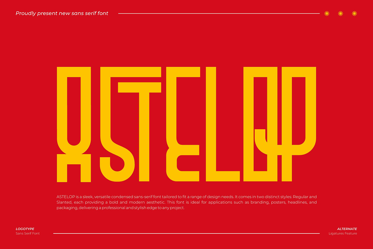 Astelop || Condensed Sans Serif Font, a Sans Serif Font by Ermedia Studio (Photo 1 of 10)