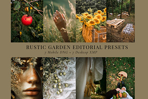 RUSTIC GARDEN EDITORIAL PRESETS, a Preset Add-On by Yulia Furman