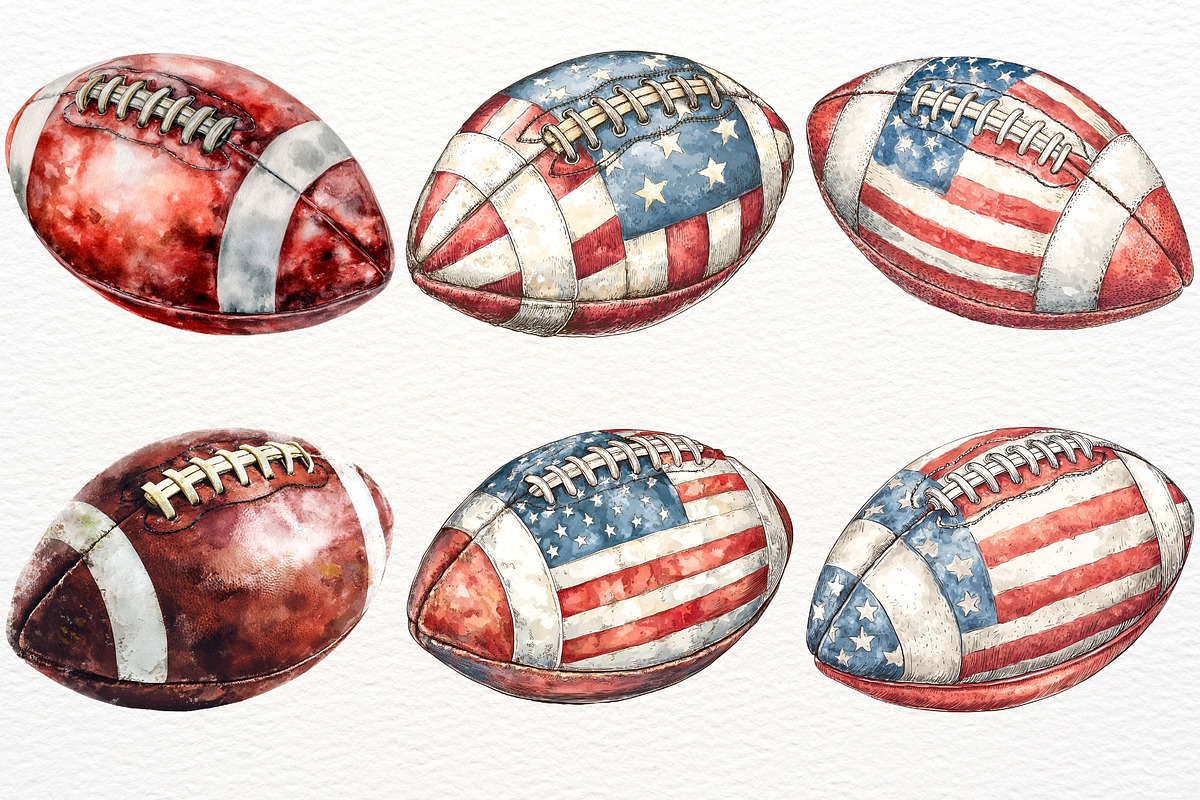 American Football PNG Sports Clipart, a Sport Illustration by SugarCloudStudioArt (Photo 7 of 8)