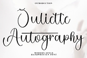 Juliette Autography, a Handwritten Font by FreshTypeINK (Thumbnail 1 of 7)