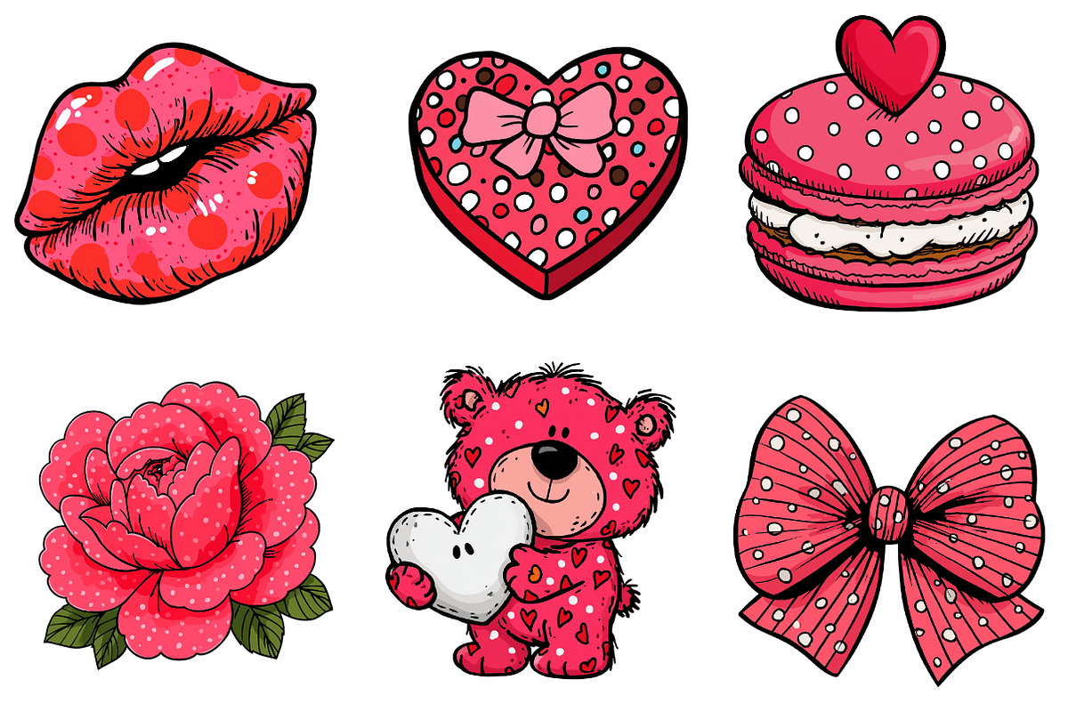 Valentine's Day Clipart, an Illustration by CreationArt (Photo 5 of 5)
