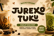 Jurexo Tuku - Display Boba Font, a Handwritten Font by twinstd (Thumbnail 1 of 12)