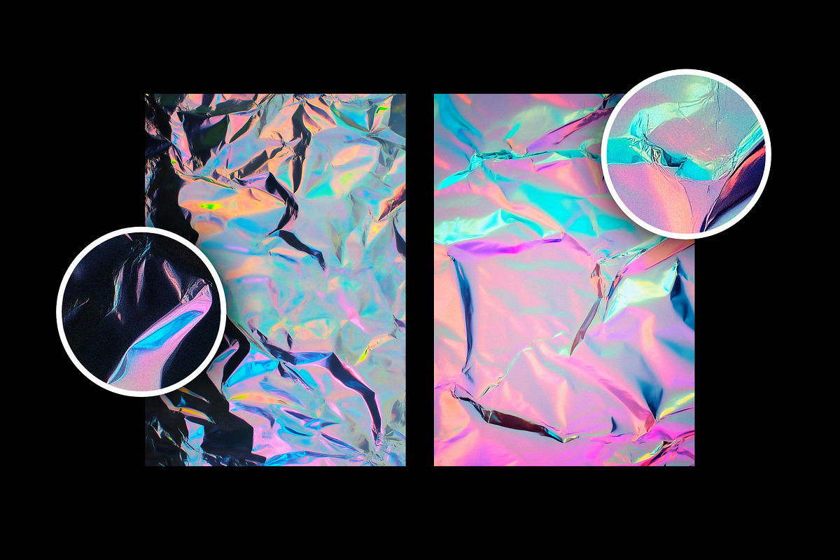 Iridescent Holographic Foil Textures, a Texture Graphic by Design Squad (Photo 4 of 4)