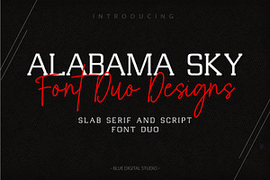 Alabama Sky FontDUO Serif & Script