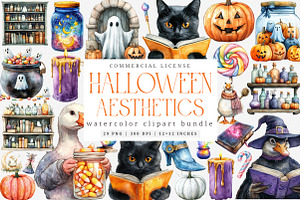 Pastel Halloween Aesthetics Png, an Illustration by SinaCreation