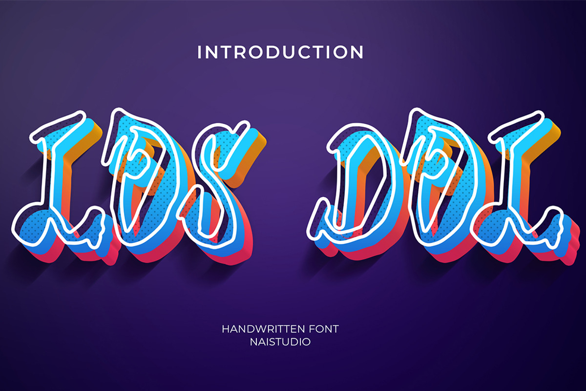 LOSDOL - Modern Graffiti Font, a Script Font by Naistudio (Photo 1 of 5)