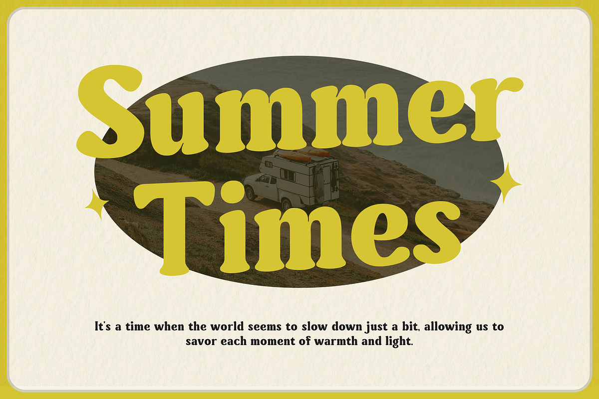 Minigolf - Groovy Serif Display, a Serif Font by Typia Nesia (Photo 7 of 18)