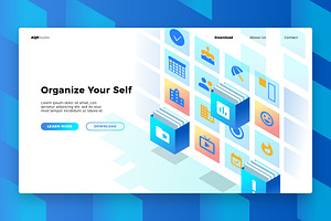 OrganizerApp - Banner & Landing Page