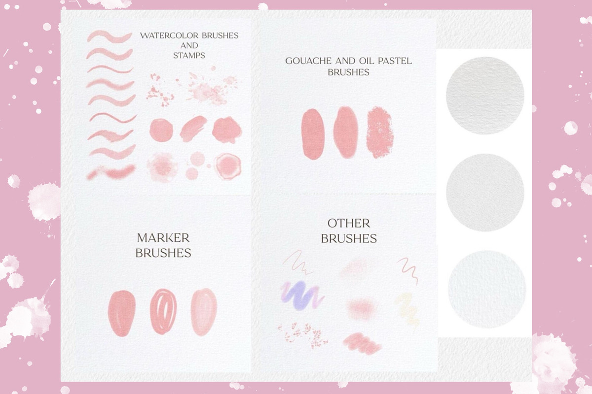 Bundle of Brushes for Procreate, a Brush Add-On by Marge Art (Photo 3 of 4)