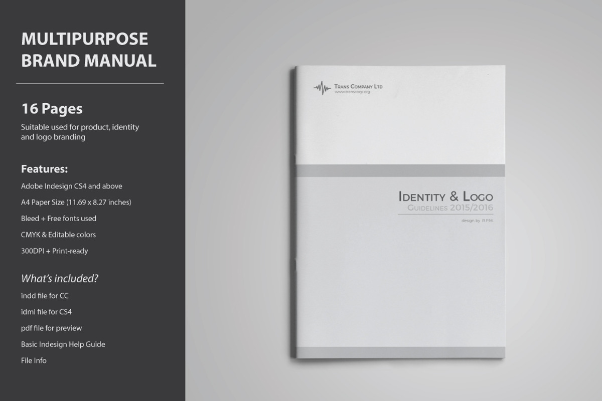 Brand Guidelines Template, a Brochure Template by voryu (Photo 1 of 5)