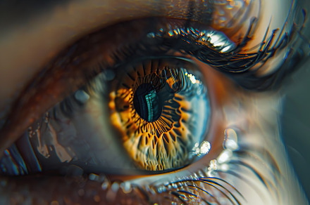 Beautiful macro photo of human eye, a Person Photo by AlyaAnd