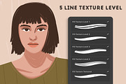 FeminiBrush - Procreate Brushes, a Brush Add-On by Nurmiftah (Thumbnail 3 of 8)