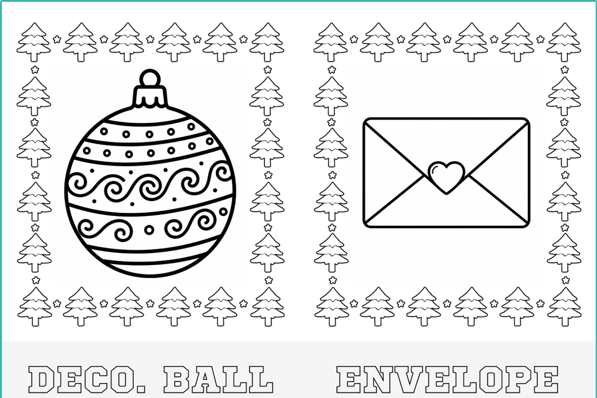 Kids Winter Holidays Coloring Pages, a Seasonal Illustration by Nuvame Arts & Designs (Photo 13 of 14)