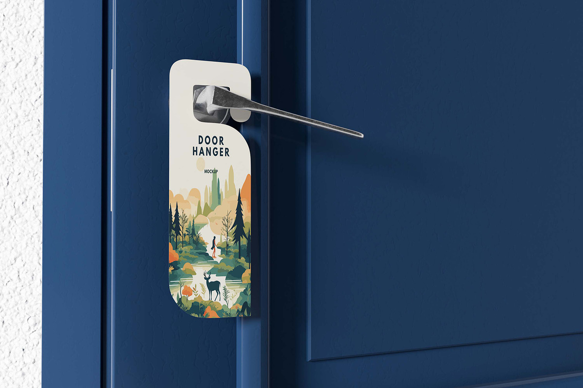 Door Hanger Mockup, a Household Mockup by xavier_studio (Photo 2 of 5)