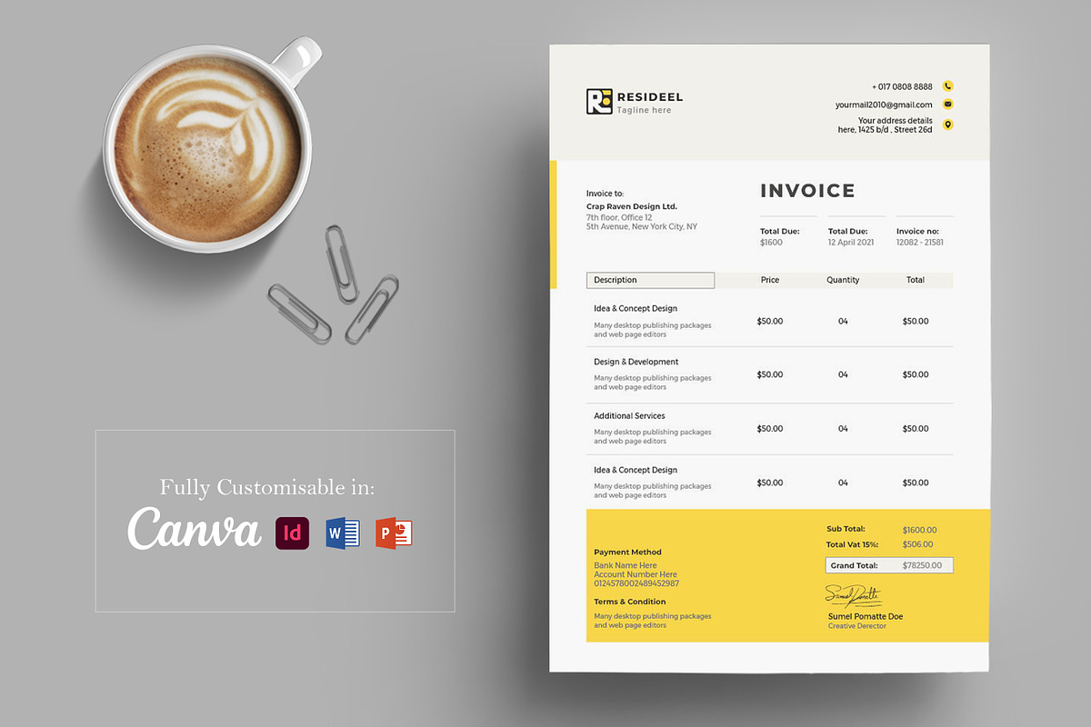 Business Proposal, Invoice Template preview 3