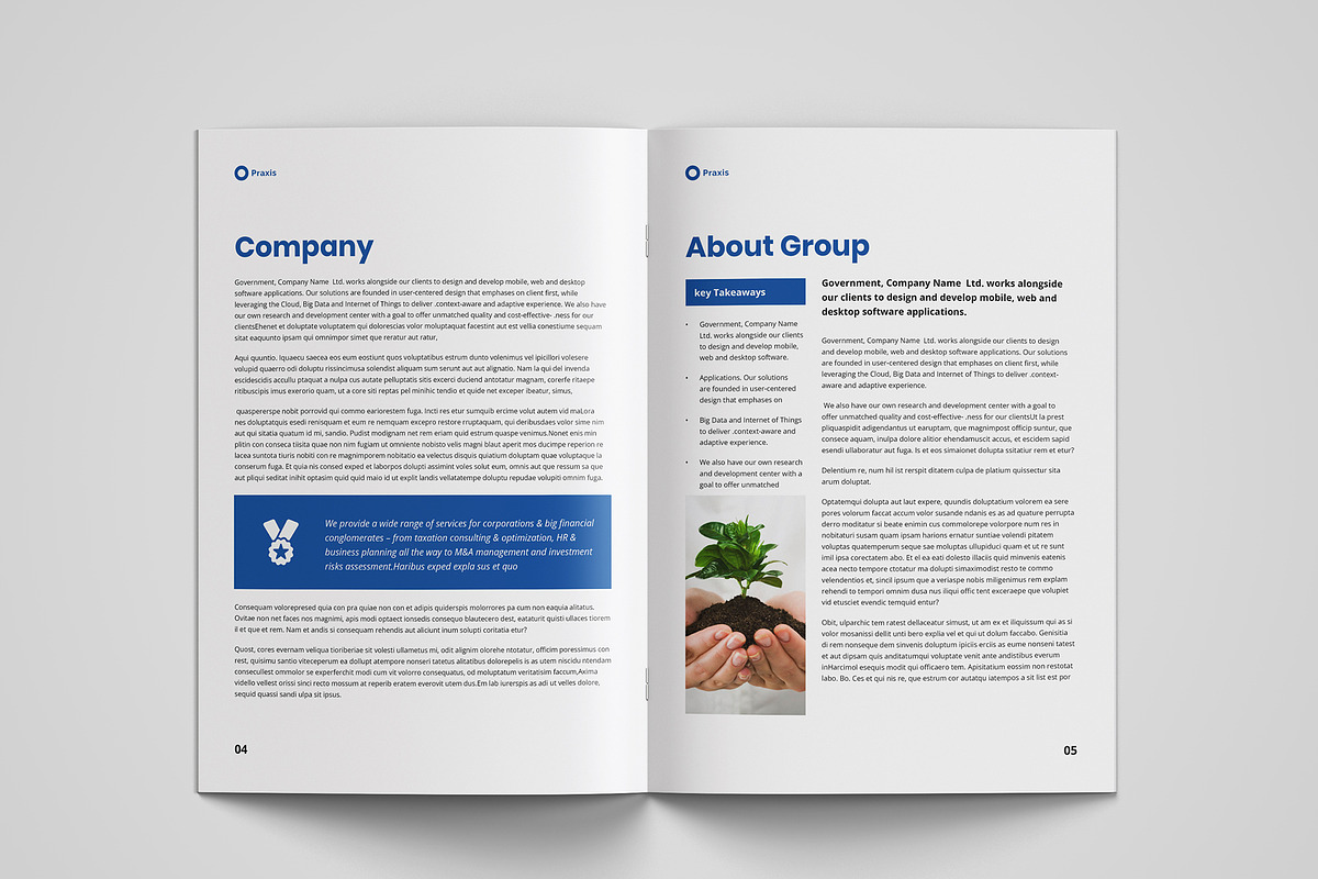 White Paper | MS Word & Indesign, a Brochure Template by azadcsstune (Photo 10 of 15)