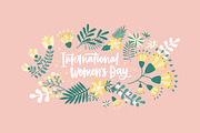 Women's Day floral cards, a Decorative Illustration by Good Studio (Thumbnail 2 of 7)
