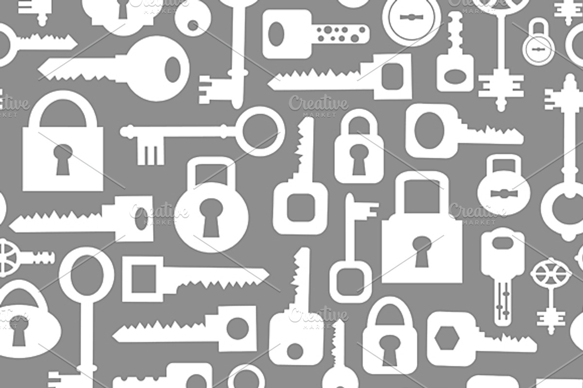 Seamless key repeating patterns, a Pattern Graphic by AlexZeL (Photo 3 of 6)