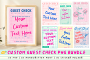 Custom Trendy Guest Check PNG Bundle, a Poster Template by LemonDesign (Thumbnail 1 of 7)