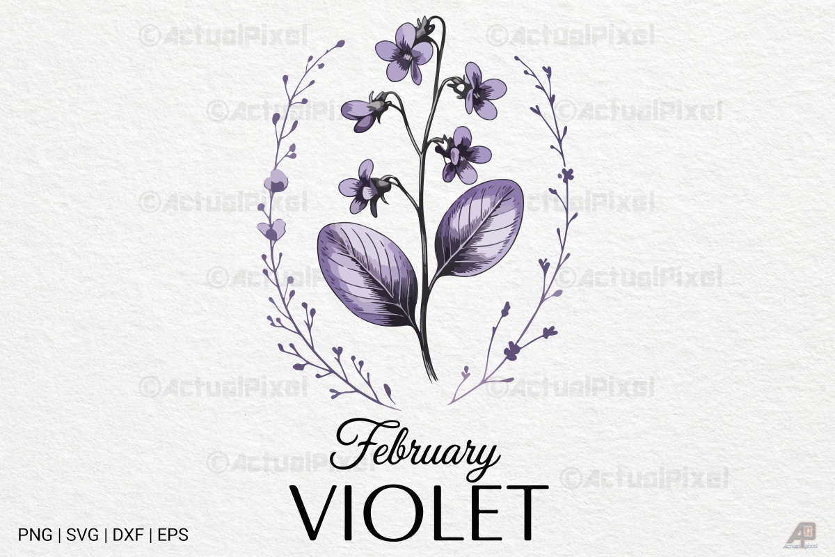 Birth Month Flowers SVG PNG Bundle, an Illustration by Actual Pixel (Photo 23 of 24)