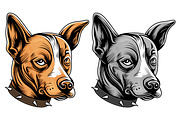 Dog Portrait Vector, an Animal Illustration by Ghagra (Thumbnail 2 of 5)
