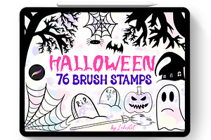 Halloween Brush Stamps Procreate