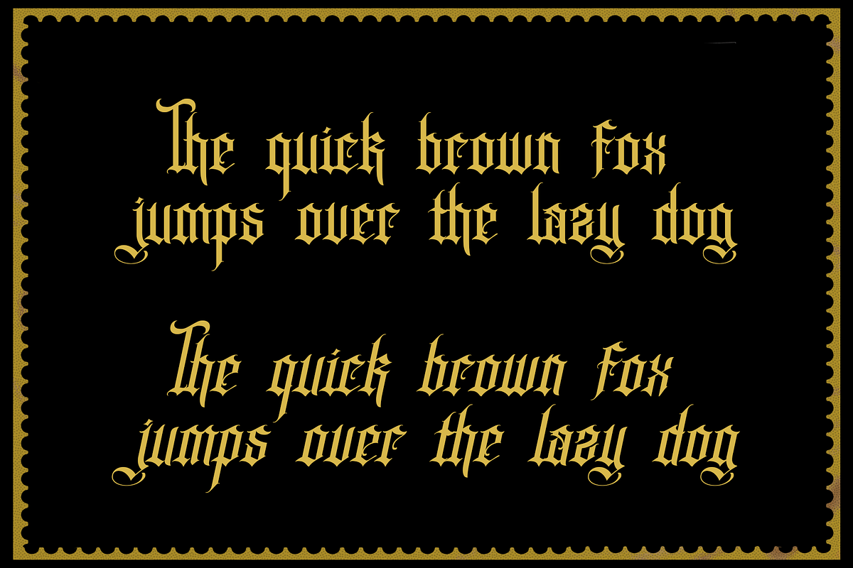 KINGSTOWN, a Blackletter Font by dansdesign (Photo 8 of 10)