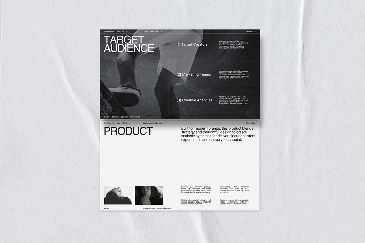 Creative Brief Presentation Template, a Presentation Template by Prapti Design (Photo 3 of 9)