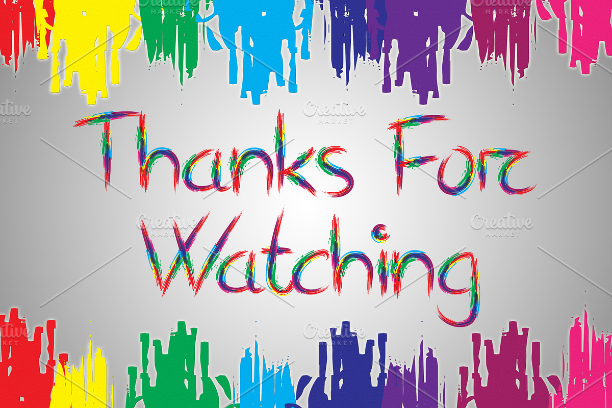 Colorful Brushy Font Rainbow Font 2 preview 8