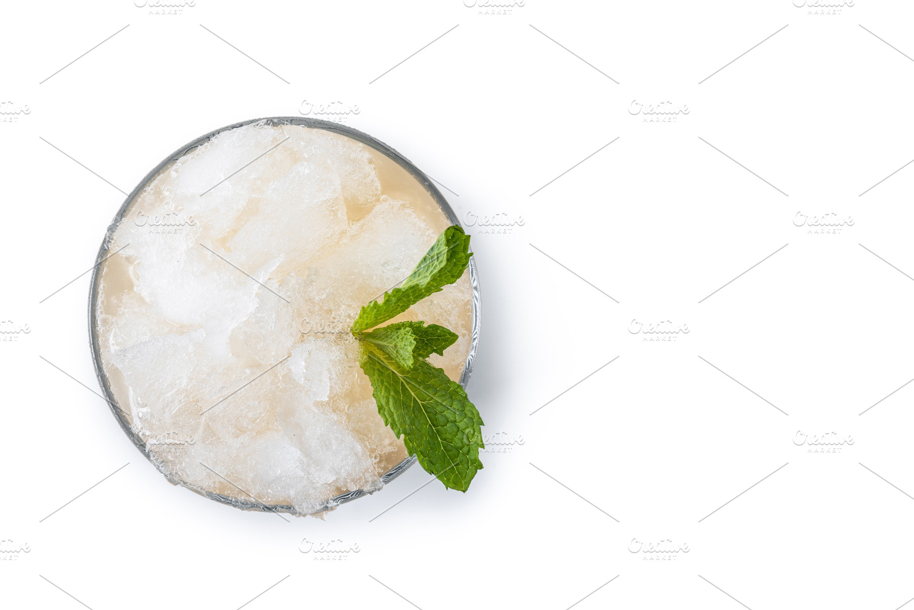 Classic Mint Julep Cocktail isolated on white background, a Food & Drink Photo by etorres69