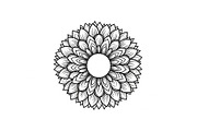 Floral Mandala Circle Frame Bundle, an Illustration by Gaye Art (Thumbnail 13 of 51)