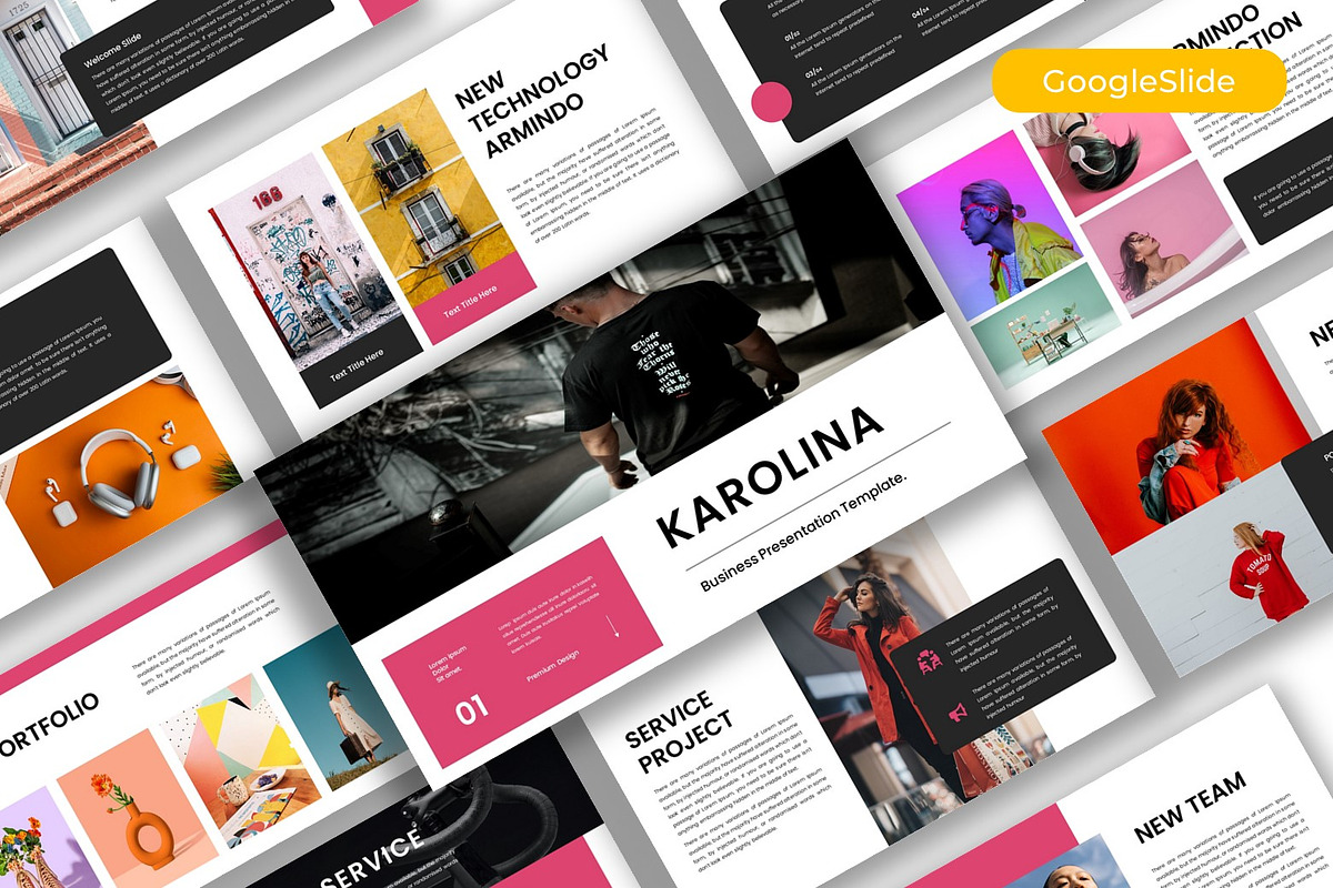 Modern Creative Google Slide, a Presentation Template by kreatifreya (Photo 1 of 5)