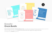 20x Baby Onesies BUNDLE Mock-up Sets, a Books & Magazine Mockup by BlackMocca (Thumbnail 6 of 28)