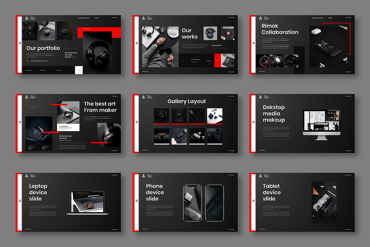 Rimok - Business Google Slide, a Presentation Template by Dens Creative Studio (Photo 4 of 6)