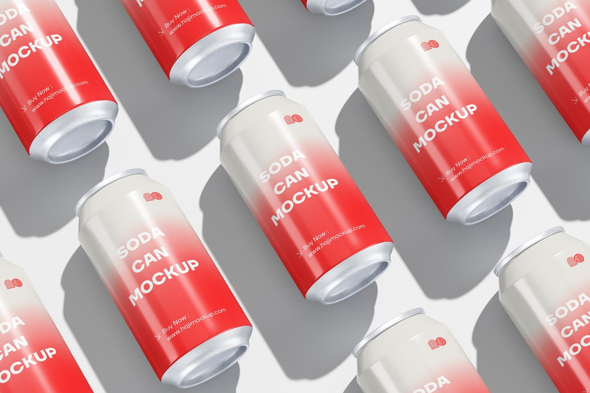 Soda Can Mockup, a Cups & Container Mockup by Cutna Studio (Photo 6 of 10)
