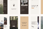 Nature Woodland Eco Social Templates, a Social Media Template by CreativeWilderness (Thumbnail 9 of 12)