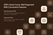 Tribal Art Icon Set, an Outline Icon by Prosymbols (Thumbnail 2 of 7)