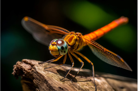 Dragonfly eyes wings. Generate Ai, an Animal Photo by Ylivdesign