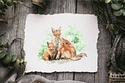 Little Fox Watercolor Nursery Set, an Animal Illustration by Kolorata Art (Thumbnail 4 of 6)