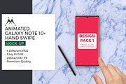 Animated Galaxy Note 10+ Mockup, a Device Mockup by Modern Studio (Thumbnail 1 of 4)